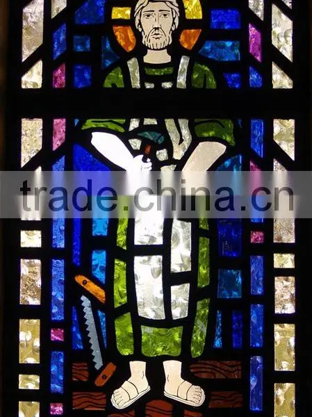 Stained Glass of Church Pattern for Interior or Exterior Decoration photo-3