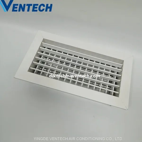 HVAC Air Conditioner Supply Air Ventilation Double Deflection Grille