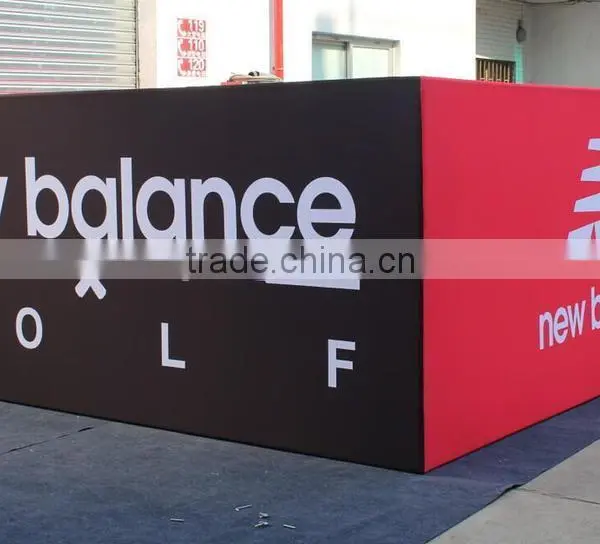 Circle /Rectangular Advertising Promotion Customize Design Fabric Display Banner Hanger ,Haning Sign Banner For Sale photo-2
