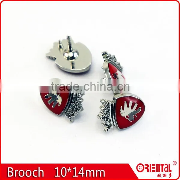 Enamle Lion Logo Metal Badge Straight Brooch Pin for Men photo-2