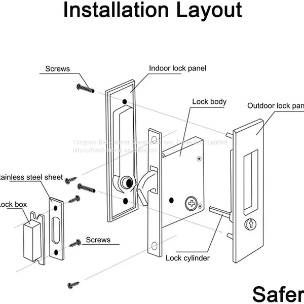 Sliding Door Lock for Aluminium Door Puertas Correderas Para Puertas de Aluminio photo-4