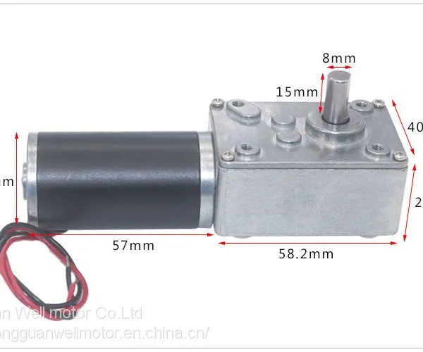 Stainless Steel Concentric Speed Worm Gear Reducer Gearbox dc Motor Big Torque for Machine photo-5