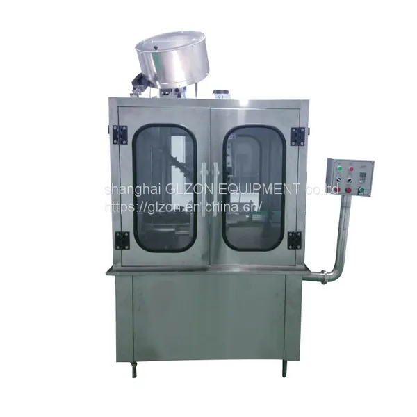 Automatic aluminum cover locking machine