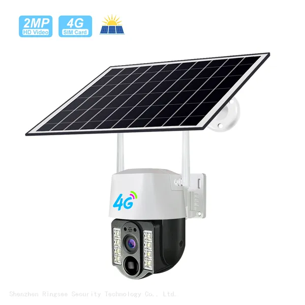 Ringsee Small 2.0 Inch Wireless AOV Network Camera Solar Waterproof Outdoor PTZ Camera 3.0MP 4G Solar Camera With Battery photo-4