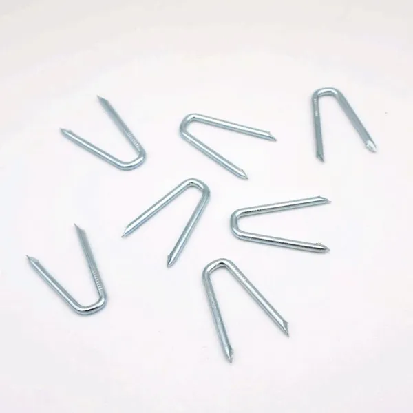 Galvanized U Fence Staples for Chain Link Fencing - 16 Gauge Steel, Made in China photo-2