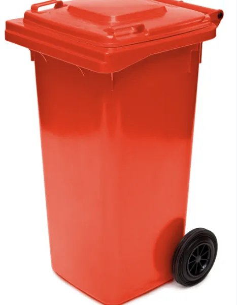 Outdoor Waste Bin With Lockable Lid - 240L Capacity for Commercial Use