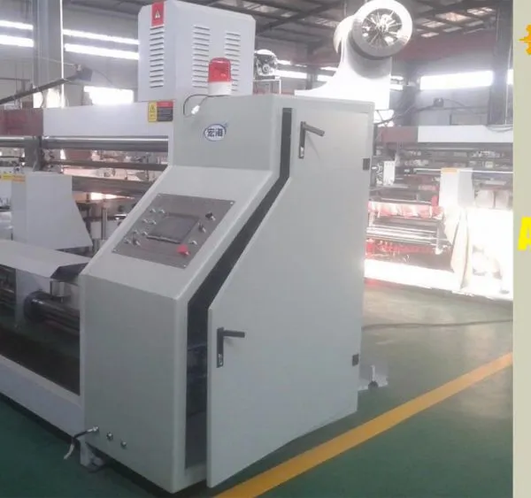 manual servo model double head box stitching machine