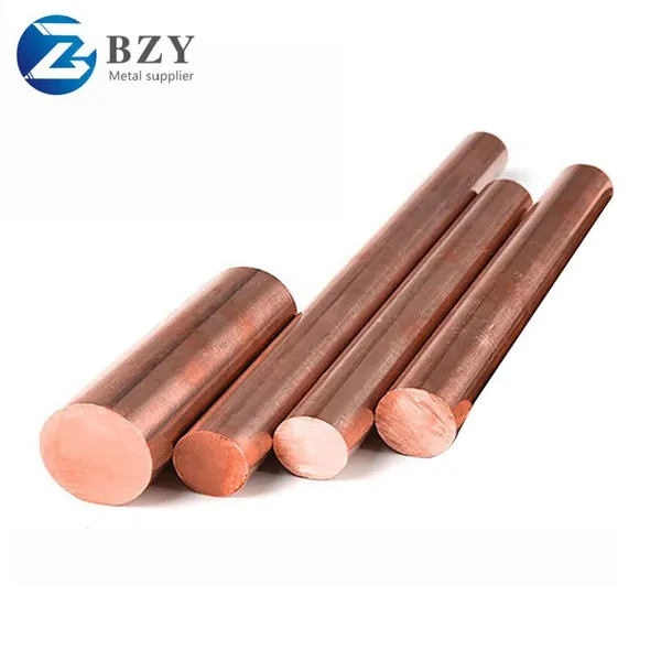 Non Alloy C1020 C10100 C11000 Red Color 99.9% Pure Copper Round Bar Rod photo-5