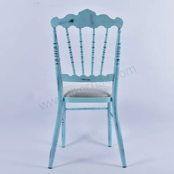 Stylish Elegant Antique Metal Wedding Chairs Durable Iron Hotel Furniture for Farmhouse Party Home Office Factory Sale photo-5