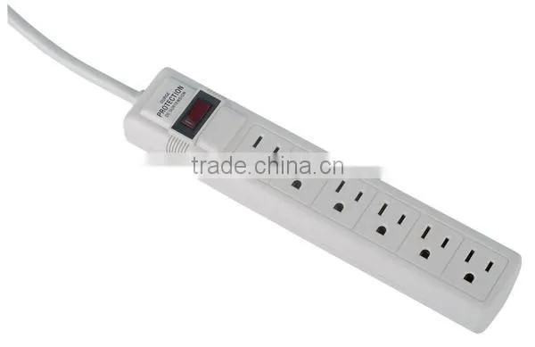 CE ROHS UL Listed Best Price 6 Ground US Outlets 6 Super Charging USB Ports Power Strip / Extension photo-4