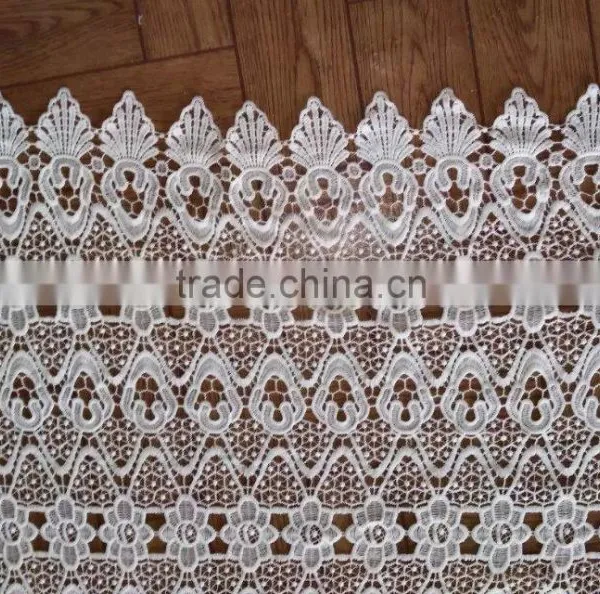 2016 Embroidery Polyester Lace Milk Silk Full Lace Fabric For Garment Accessory photo-3