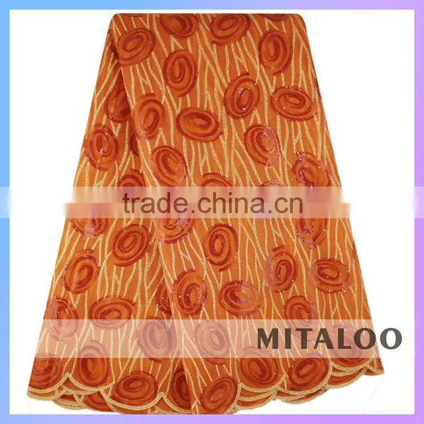 Mitaloo MOG0187 Good Quality Silk Lace African Double Organza Lace Swiss Organza Lace photo-6