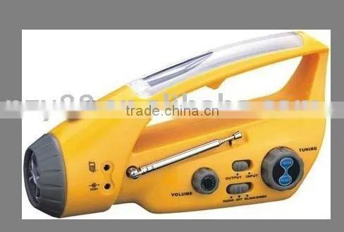 Led Dynamo Flashlight With Hand Crank