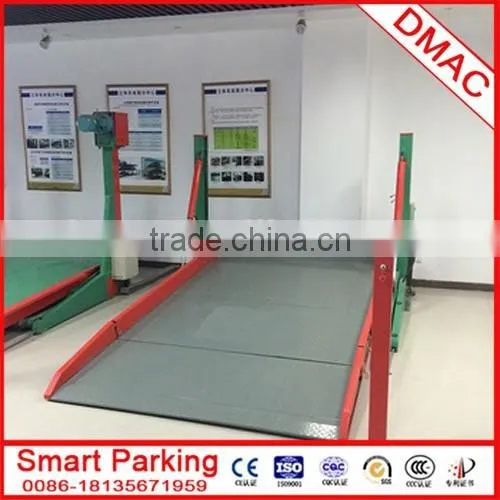 2 Level Two Post Tilt Smart Garage Double Hydraulic Auto Car Parking Lift System photo-5
