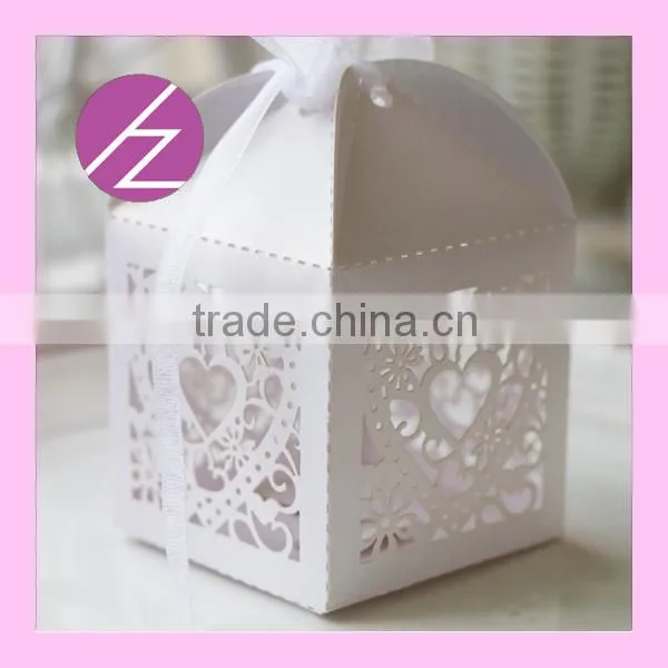 Hot SaleOEM Favor Box Wedding Candy Box Wedding Invitation Gift Box Laser Cut Heart Shape Custom Size Names&date Package Box photo-2