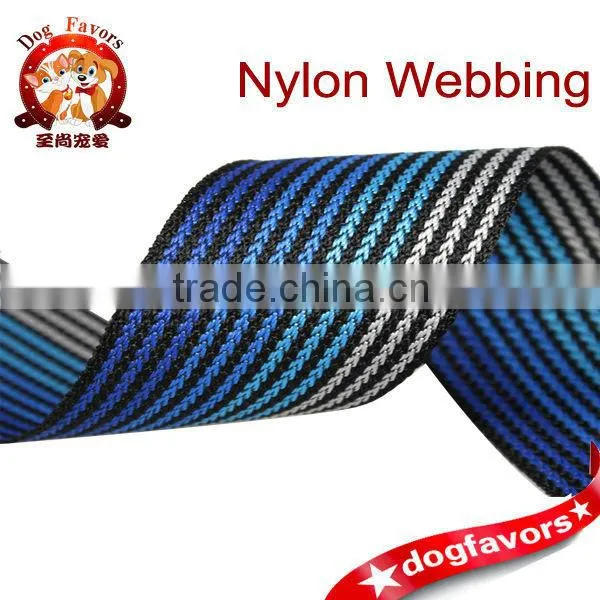 3.0cm Blue Gradient Plain and Eco-friendly Polyester Webbing