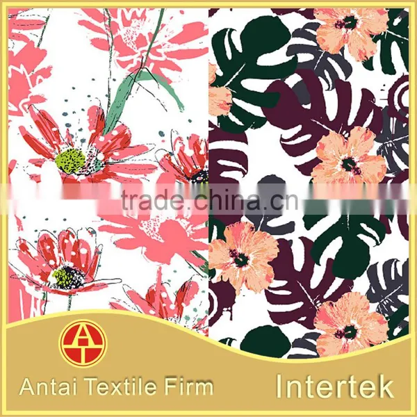 High Quality Custom Flower Printing Lycra Swimwear Fabric/printed Fabric for Ladie's Underwear and Garment photo-2