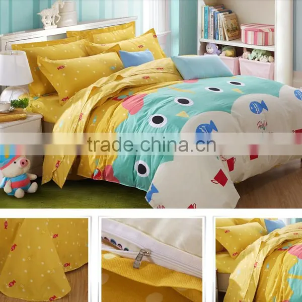 100% Cotton Cartoon Bedding Set, 3 D Cartoon Style 4 PCS photo-5