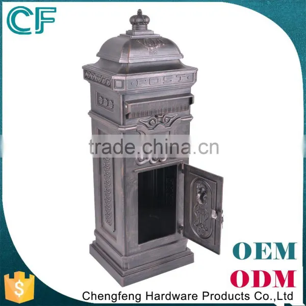 The Most Popular Style In Europe Crown Decorative Die Casting Aluminiun Unique Mail Boxes From China photo-4