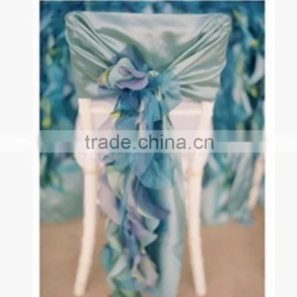 Bamboo Chair Chair Cover Ruffled Wedding Chair Covers
