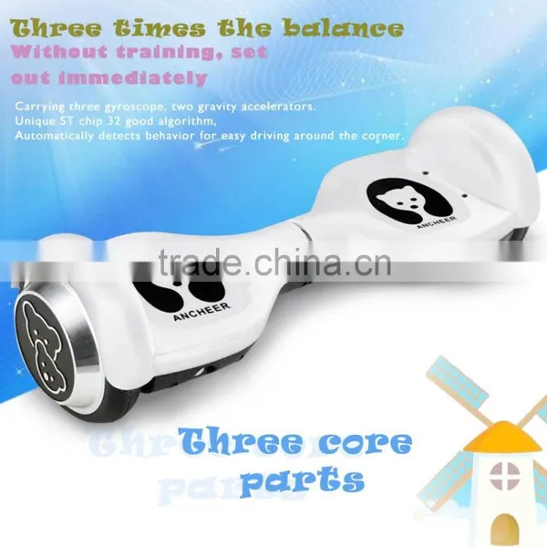 Hot Sale 2016 Kids Self Balancing Electric Scooter 2 Wheel Ancheer Plum Round US Plug 4.5 Inch AM002550 photo-4