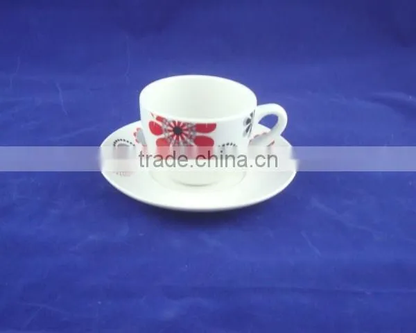 Porcelain Coffee Cup and Saucer,custom Printed Coffee Mugs