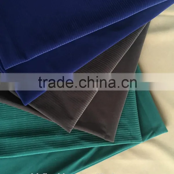 Knitted Polyester Flock Fabric for Cloth photo-4