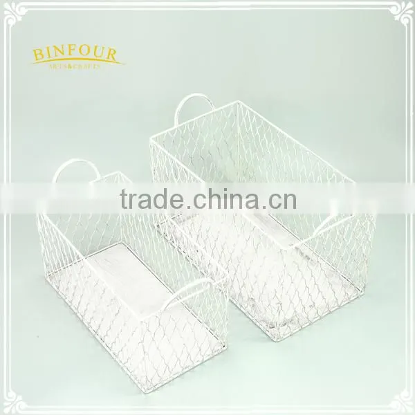 Store Household Goods Wholesale Portable Metal Wire Baskets Storage photo-2