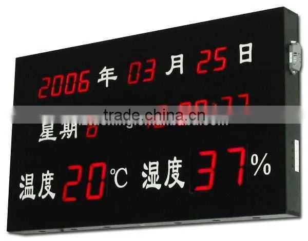 Temperature and Humidity and Led Digital Calendar Clock photo-2