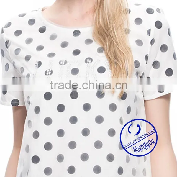 China Supplier Custom Fashion Design Women Printed t Shirt Wholesale photo-3