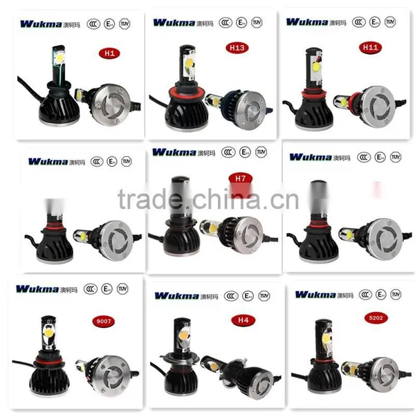 48w High Power Led Headlight Super Bright Lumens,Auto Parts H7 H1 H119005 9006 5202 H4 H13 9007 Led Headlight, photo-2
