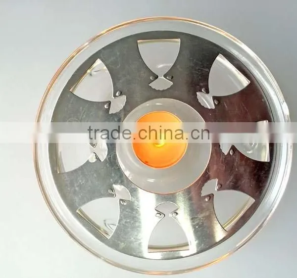 Clear Transparent Heating Resistant Glass Tea Candle Holder photo-3