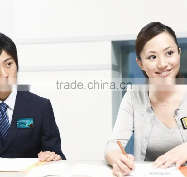 Photo Name Badge With Bluetooth, MP4 Player, Full Slide Display, 480*272 Resolution, 6~8 Hours Playing, Oem Acceptable