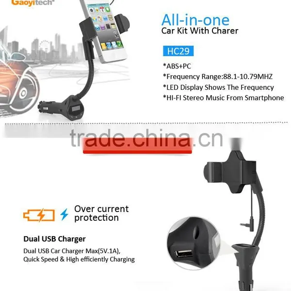 Fm Transmitter Car Phone Holder Car Phone Holder For Cell Phone photo-2