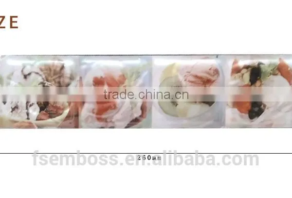 Inkjet Ceramic Relief Decor Border/listello Macthing Wall Tile Length 260/300/350mm photo-2