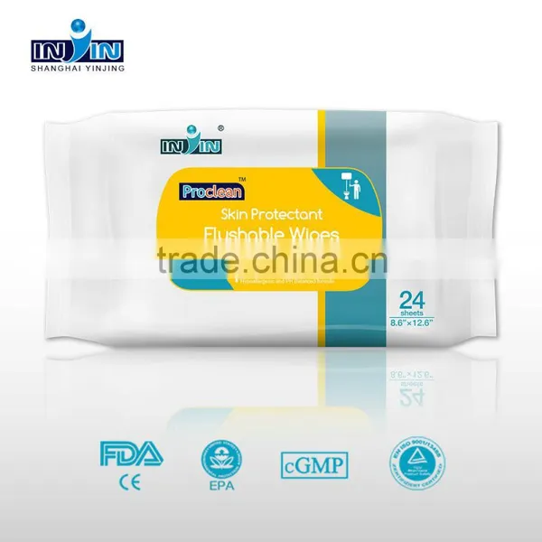Flushable Wet Wipe,skin Care Clean Wipes,skin Care Cleaning Wet Wipe