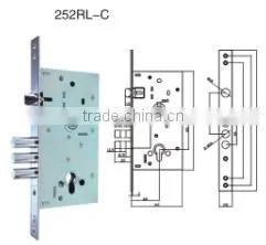 East Europe Leaf Keys Mortise Lock Body