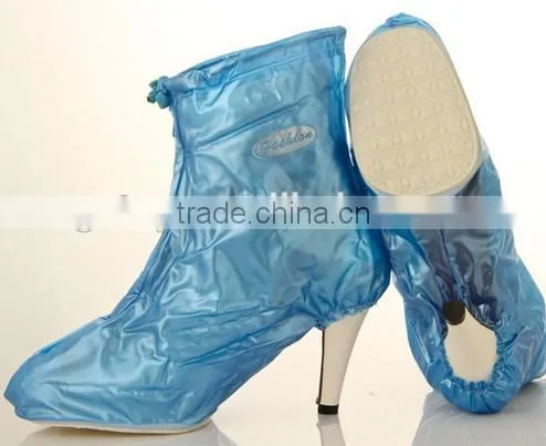 High Heel Shoes PVC Safety Shoes Cover With Zipper photo-2