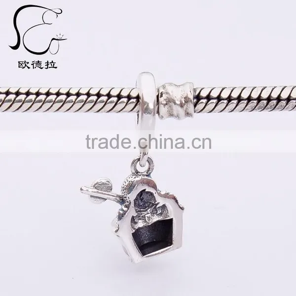 Pink Enamel Winnower Wish Bead Bracelet With Charm photo-3