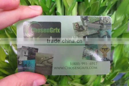 Matt Transparent Pvc Business Card With Custom Design Supplier's Choice photo-3