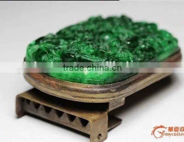 Natural Jade Stone Carving Belt Buckle photo-3