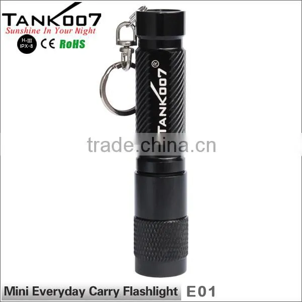 Led Flashlight Keychain Aluminium Flashlight Led Flashlight Keychain With Moq 1000pcs TANK007 E01 photo-3