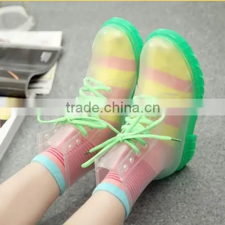New Foreign Trade Children's Recreational Shoe Martin Shoes With Lock Laces Rain Boots photo-4