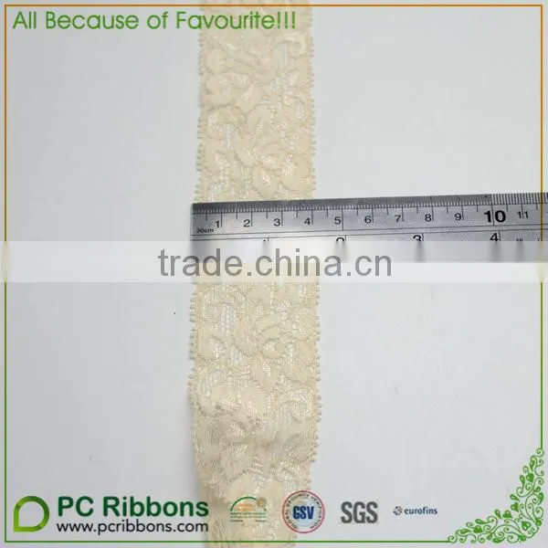 1.5" Width Cream Stretch Lace Trim DIY Headband photo-3