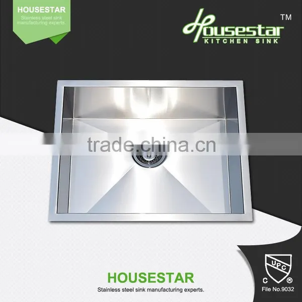 Top Grade 304 Stainless Steel Cabinet Handmade Single Bowl Stainless Steel Kitchen Sink From China - 2318