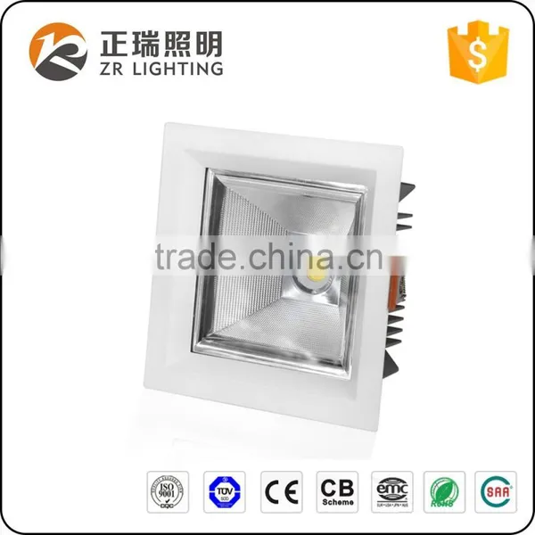 Hotel Project 12W 20W 35W CE ROHS SAA certification dimmable Square led ceiling light