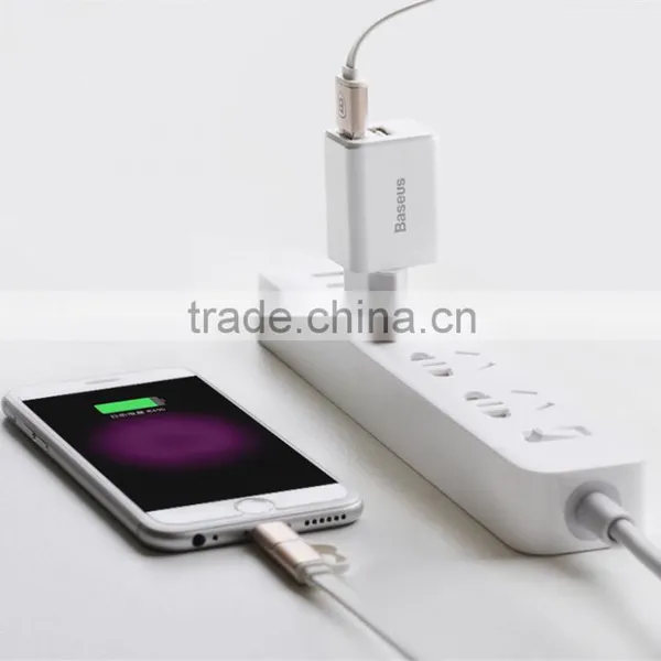 Original BASEUS 2.4A Moblie Phone Charger Universal Quick Charging Adapter Dual USB Output Travel Charger With US /EU Plug photo-5