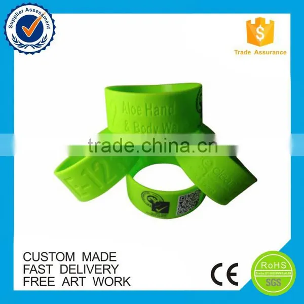 Custom 1 Inch Silicone Wristbands no Minimum photo-3
