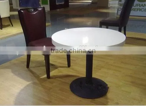 Marble Top Dining Table for Restaurant,Acrylic Soid Surface Tables and Chairs photo-5