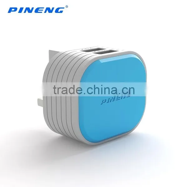 UK Wall Plug Charger With Dual Output, Quick Charger 2.4A With CE photo-5